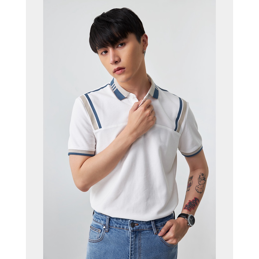 Áo polo nam BEN &amp; TOD R1300BB125 vải thun cotton 100%, nam tính, chỉnh chu, sang trọng, thanh lịch