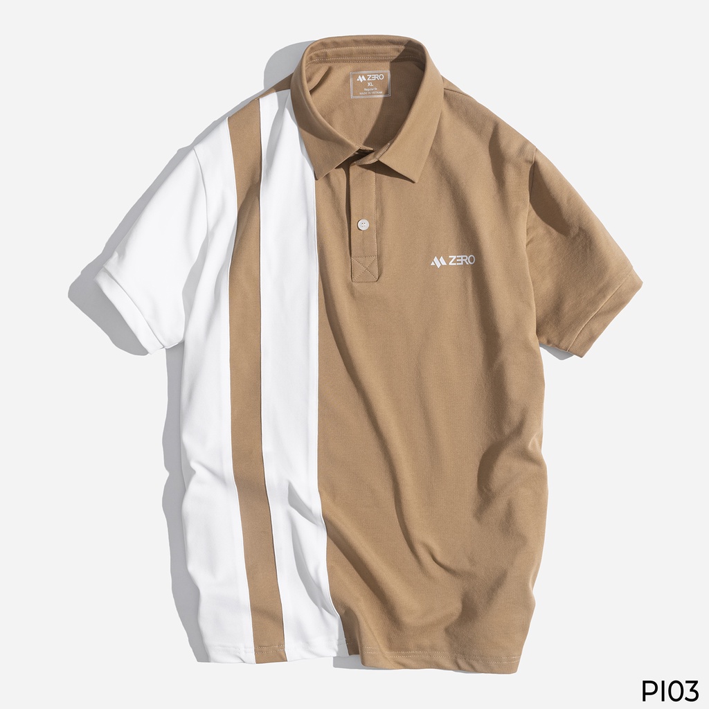 Áo Thun Nam Polo Phối Kẻ Sọc Trẻ Trung Thời Trang ZERO | BigBuy360 - bigbuy360.vn