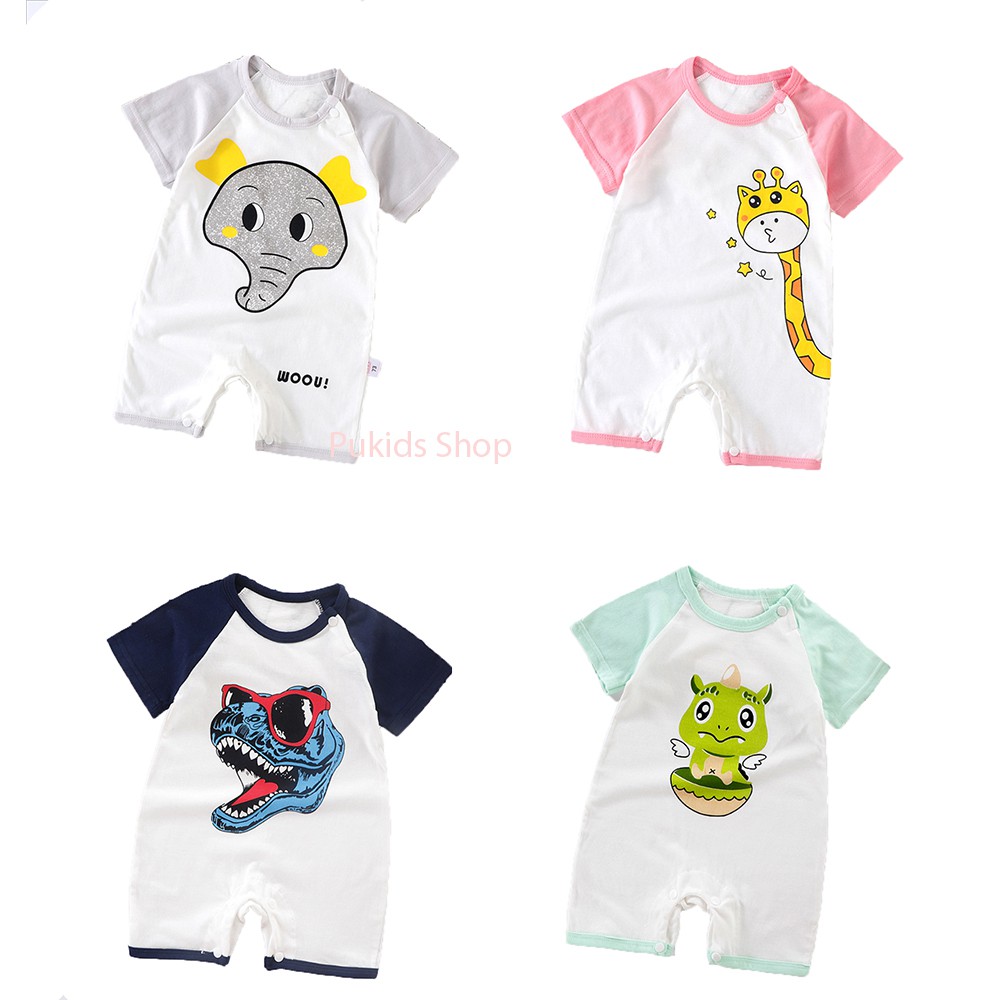 Bodysuit,body đùi xuất Hàn cho bé trai, bé gái, chất cotton 100% cho bé 3-12kg_ BD06