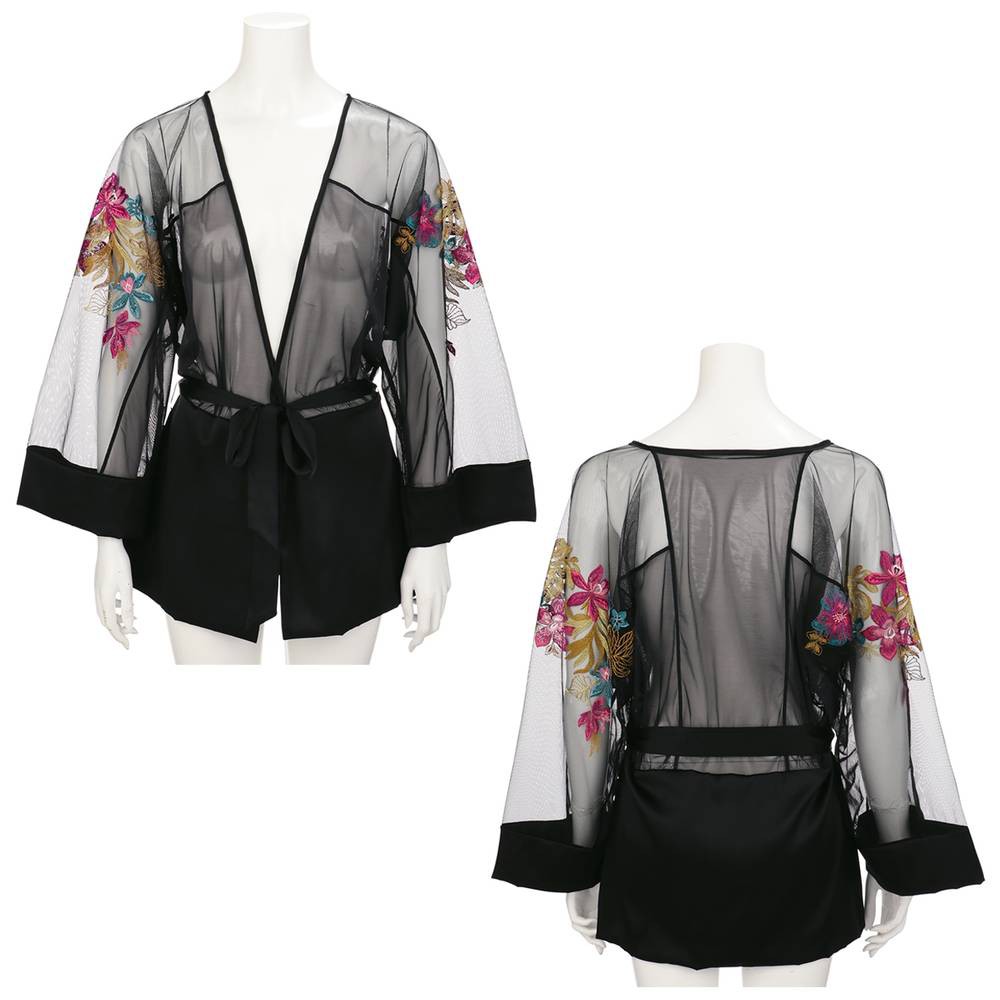 Áo khoác ngủ Triumph Essence Kimono màu đen