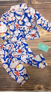 Bộ pijama chất thô lụa dài tay