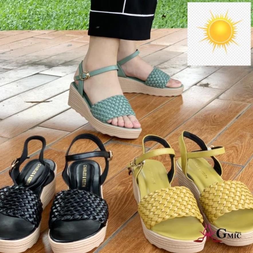 Sandal Đế Xuồng Nữ Quai Ngang Đan Bính Siêu Êm Chân | Giày Đế Xuồng Hàng Hiệu GMIC I