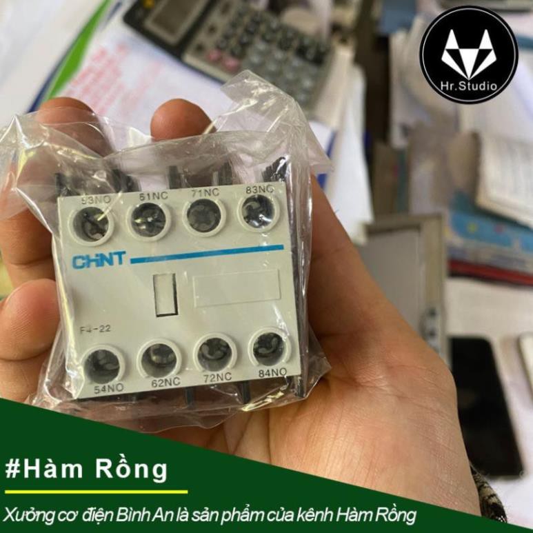 Chint Tiếm điểm phụ F4-22 CHINT gắn trên contactor NO-NC (hàng chính hãng)