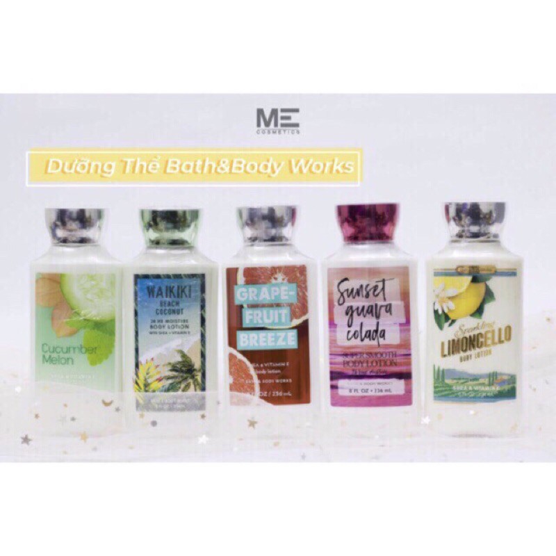 (Bill Mỹ) Sữa dưỡng thể trắng da Bath & Body Works | BigBuy360 - bigbuy360.vn