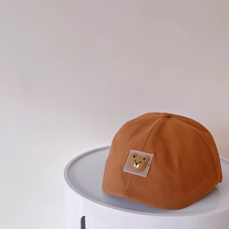 Nón Beret Chống Nắng Màu Kẹo Hình Chú Gấu Dễ Thương Phong Cách Cổ Điển Cho Bé