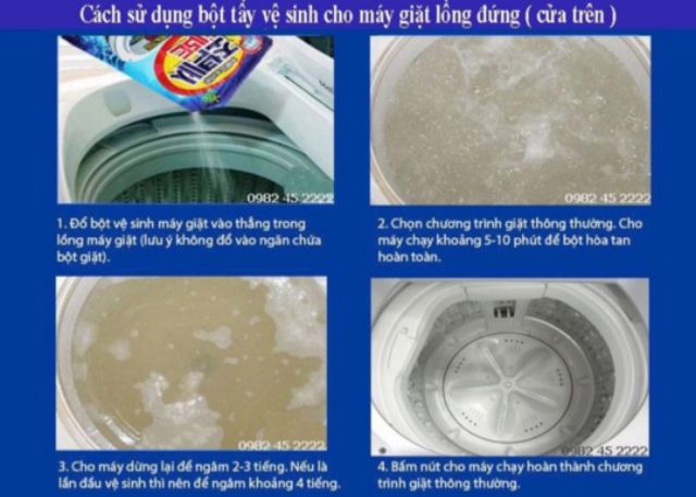 [FREE SHIP&gt;50K]BỘT TẨY VỆ SINH LỒNG MÁY GIẶT HÀN QUỐC 450G SIÊU SẠCH.