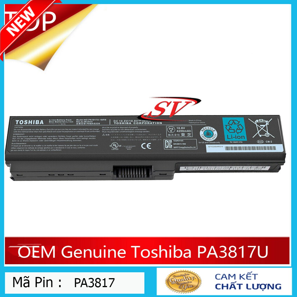 Pin Laptop Toshiba 3817 C640 L510 3634 3817 L645 L655 L730 A665 C655 C640D C650D C655D C660D L515 L600 sac.laptop p32