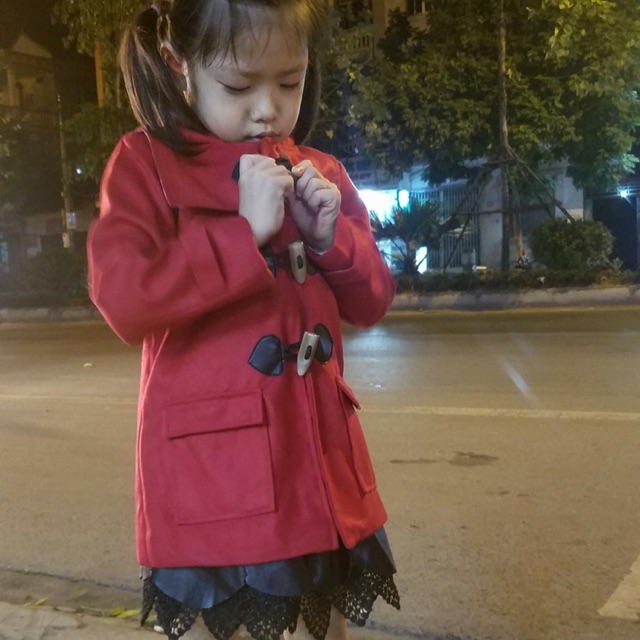 áo dạ khuy sừng