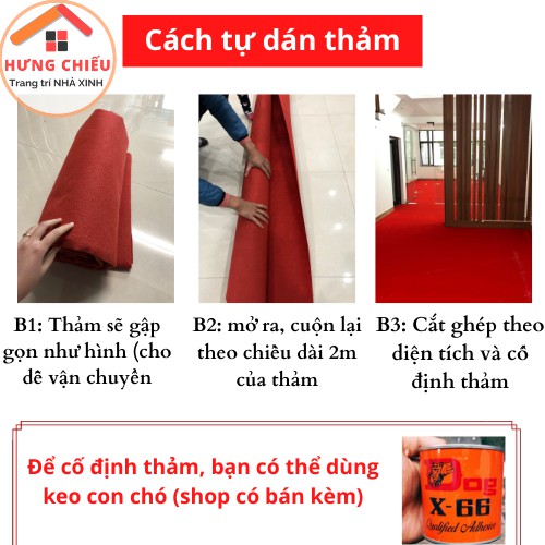 Thảm trải sàn phòng ngủ, thảm nỉ lót sàn trang trí phòng khách giá rẻ nhất dày 3mm