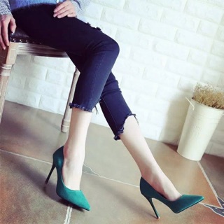Giày cao gót da lộn