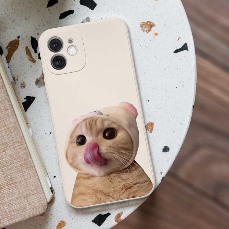 Ốp Điện Thoại Chống Sốc Hình Mèo Cho Iphone 13 Pro 11 Pro Max Xr 6s 7 8 Plus 12 Mini 12 Pro Xs 14 Max