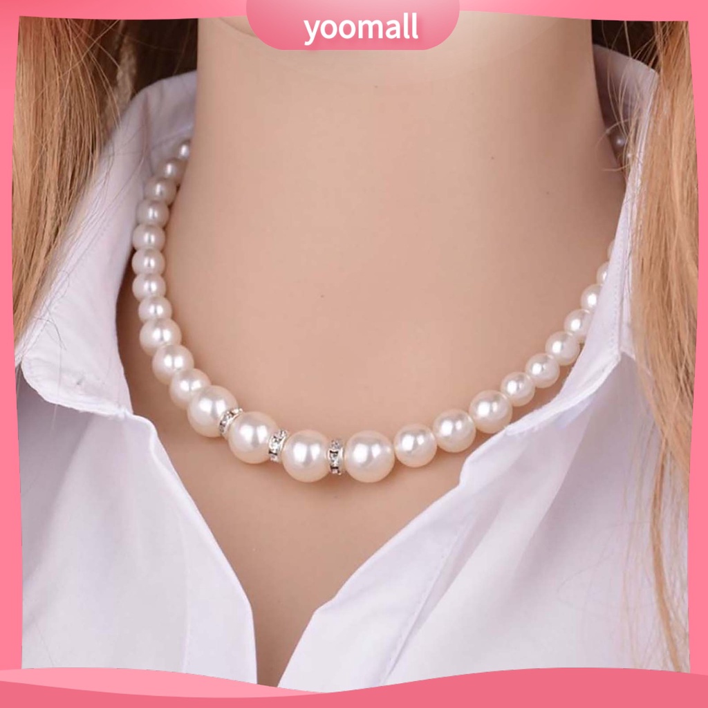 Bộ Trang Sức Đính Ngọc Trai Giả 3 Món Thiết Kế Tinh Tế Thời Trang Cho Nữ