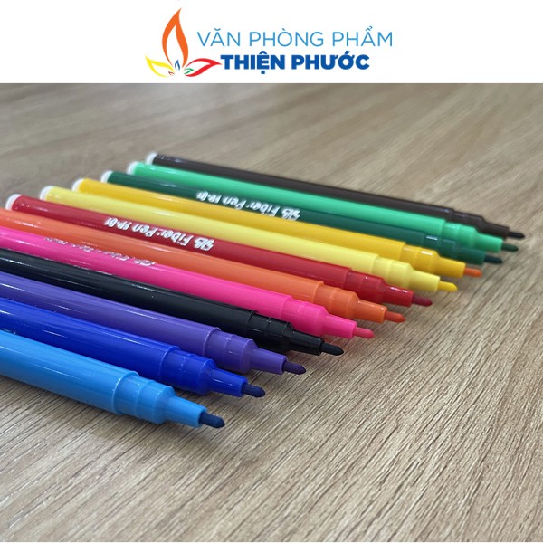 Bút lông màu nước Thiên Long fiber pen colorkit FP-01
