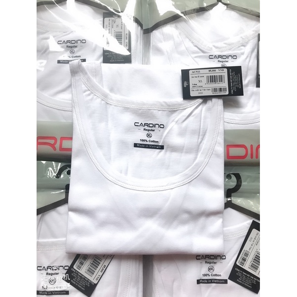 Áo ba lỗ, áo cộc tay nam CARDINO chính hãng 100% cotton ( ảnh thật)