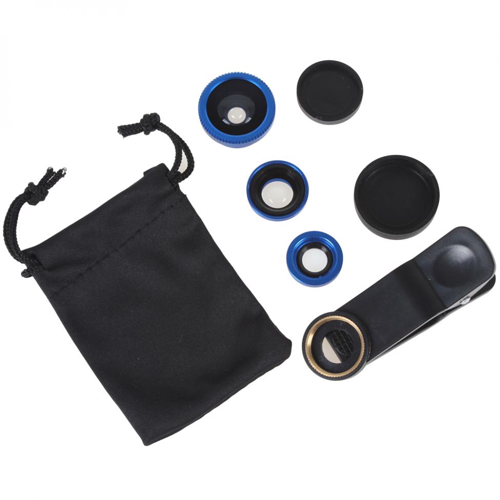 Macro Len &amp; Wide Angle Clip Lens  3 in 1 Fisheye &amp