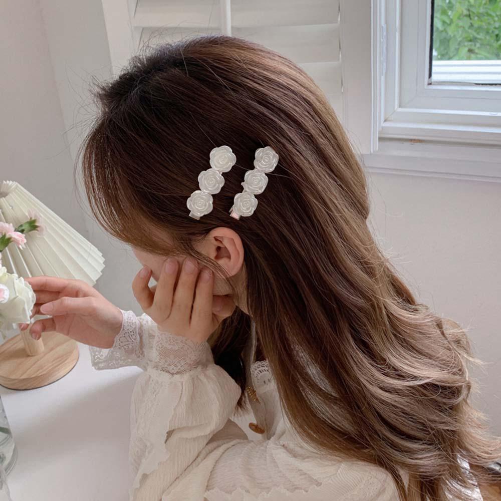 Kẹp Tóc Hoa Hồng WMES15H Thời Trang Ngọt Ngào Cho Nữ