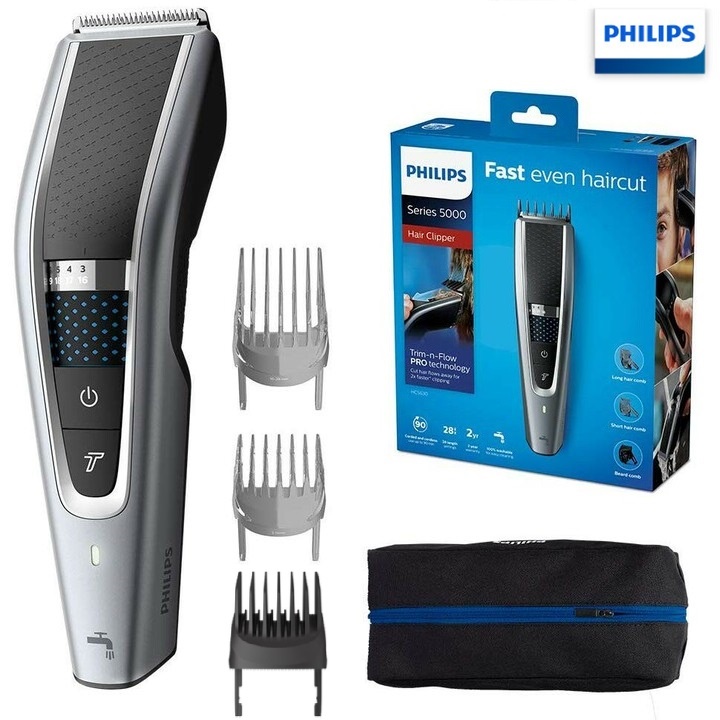 Tông đơ cắt tóc cao cấp Philips HC5690/15 - Kiểu pin: Li-ion - Công suất: 9W