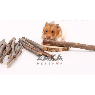 Cành táo mài răng cho hamster, thỏ, chuột lang khoảng 50gr