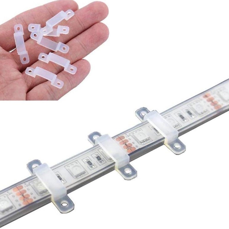 Combo 10c kẹp cố định dây led lên khe hắt trần