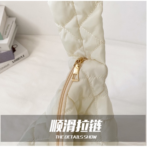 Túi xách HCRS - TX01 hàng loại 1 Quảng Châu đeo vai cỡ lớn bằng cotton họa tiết kẻ sọc nhiều màu thời trang mùa đông