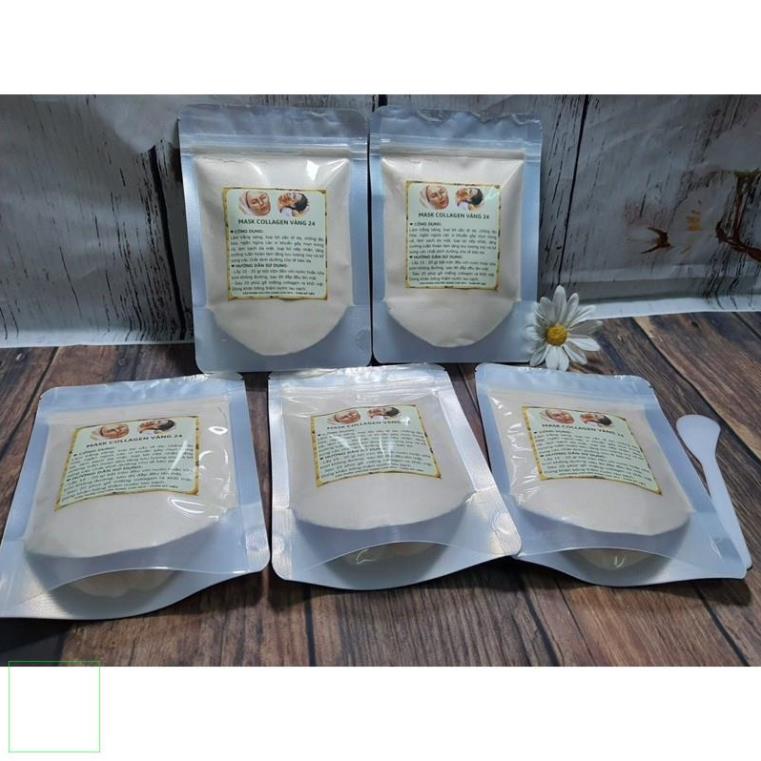 1kg Mặt nạ dẻo vàng collagen 24(vàng sâm) giá sỉ handmade