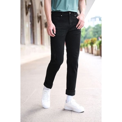 Quần Jean Nam, Quần Bò Nam Ống Suông Xước Nhẹ Co Giãn 4 Chiều Thương Hiệu YODY QJM4011