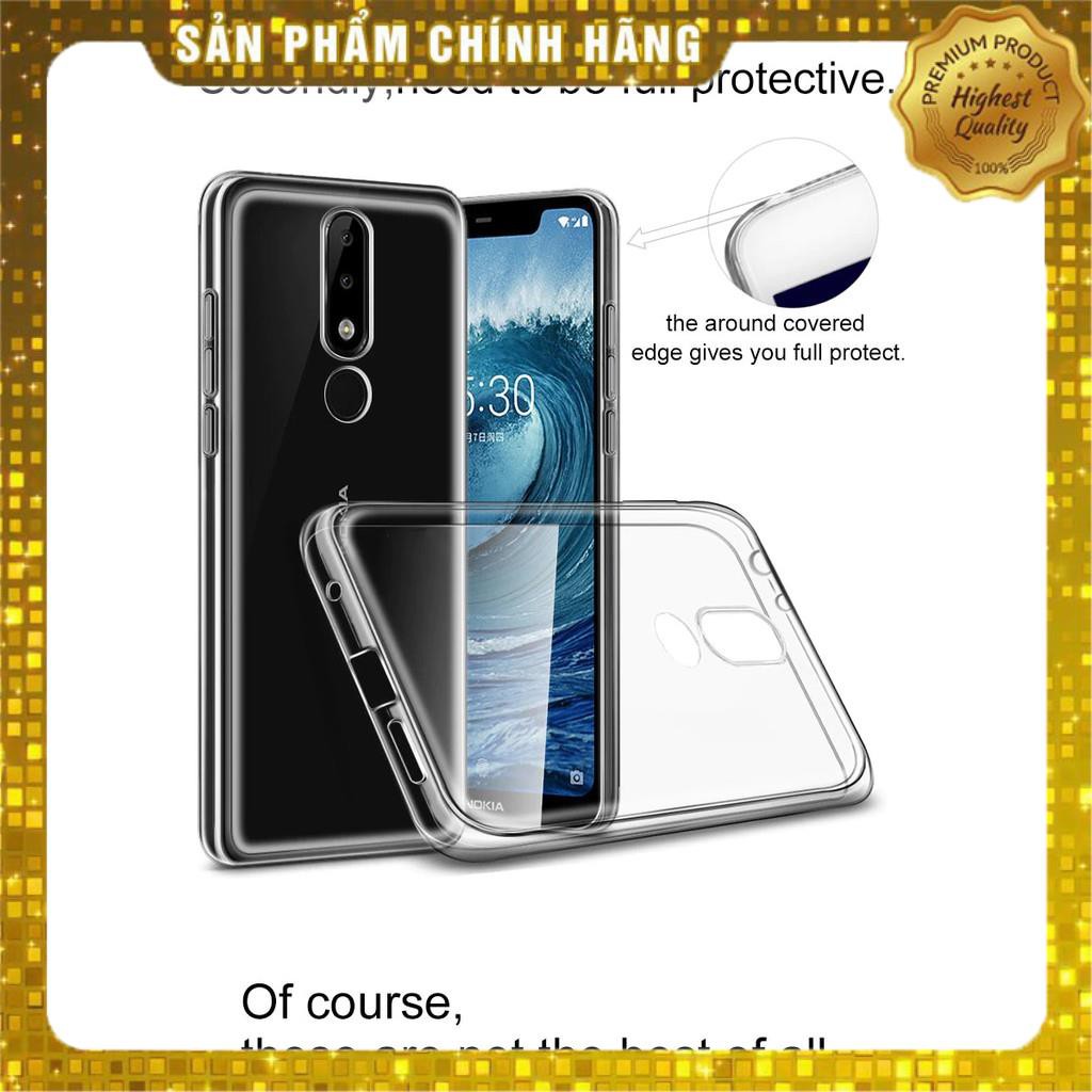 Ốp lưng dẻo Nokia 5.1 Plus / Nokia X5 Ultra Thin (mỏng 0.6mm, chống trầy xước, ôm sát máy, Trong suốt) - Hàng chính hãng