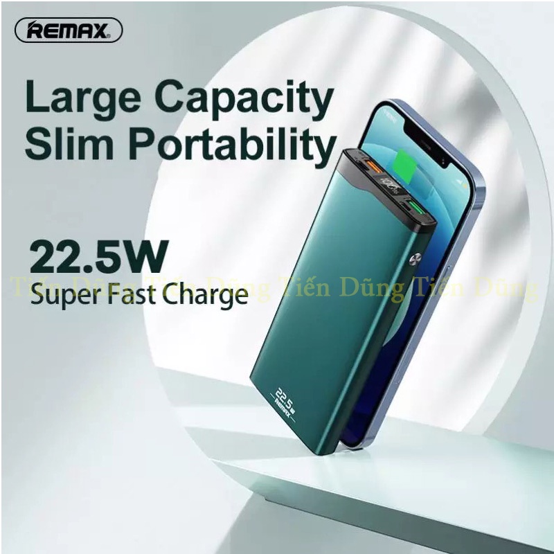 Pin sạc dự phòng remax RPP201 dung lượng 10000mAh hỗ trợ sạc nhanh 2 cổng vào 3 cổng ra