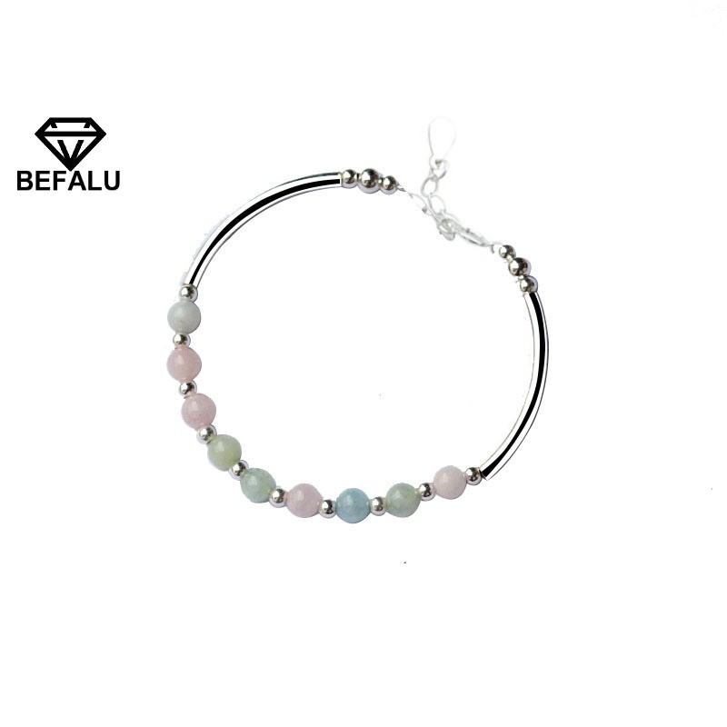Lắc Tay Nữ Bạc 925 Đá Nhiều Màu Măn Mắn BEFALU - LT03