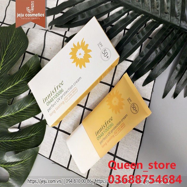 kem chống nắng Innisfree Perfect UV Protection Cream Long Lasting for Oily Skin SPF 50 PA+++ | BigBuy360 - bigbuy360.vn