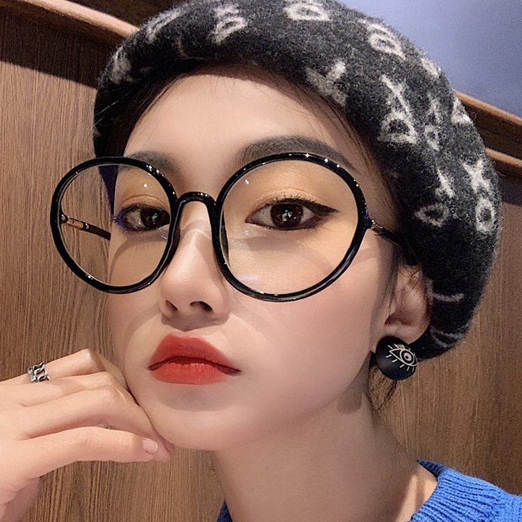 Kính cận gọng kim loại chống ánh sáng xanh kiểu dáng tròn 2020 thời trang mới