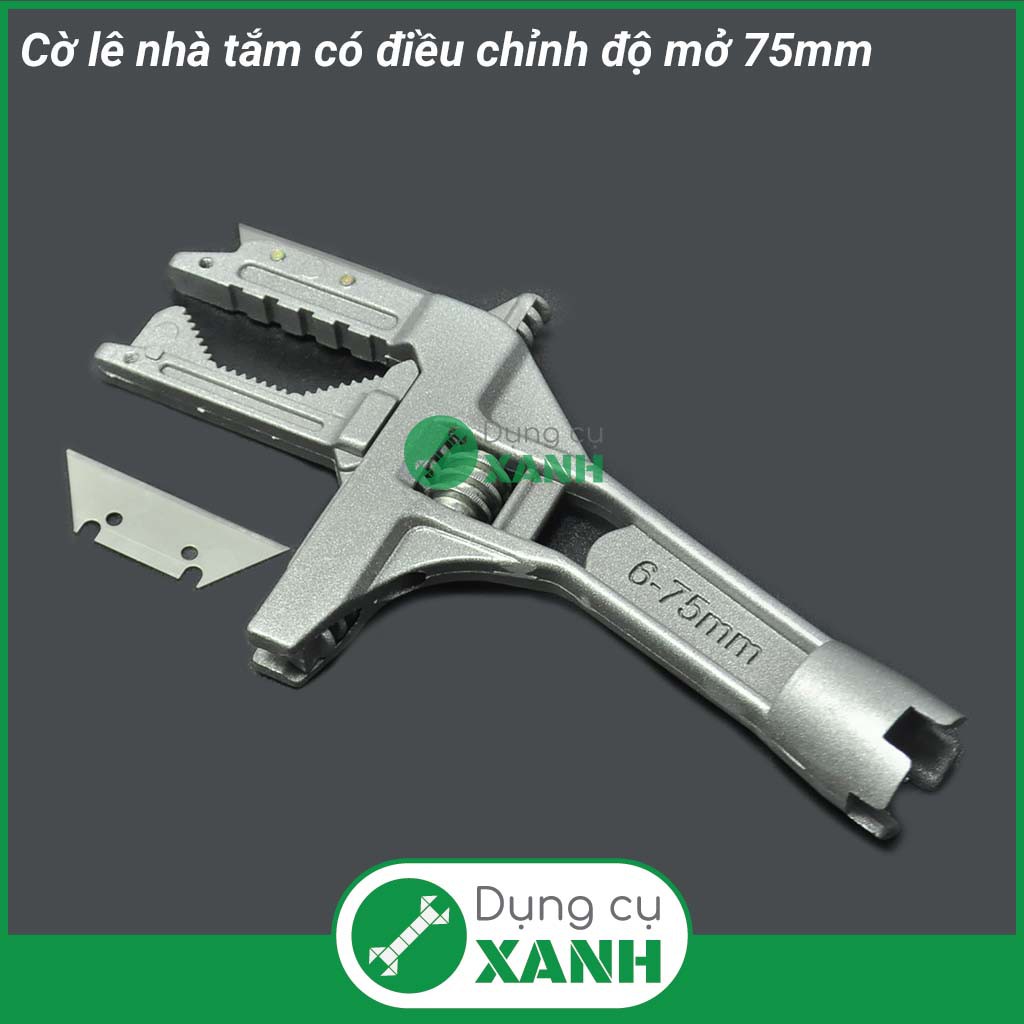 Cờ lê, mỏ lết ngắn vặn thiết bị nhà tắm có điều chỉnh độ mở đến 75mm