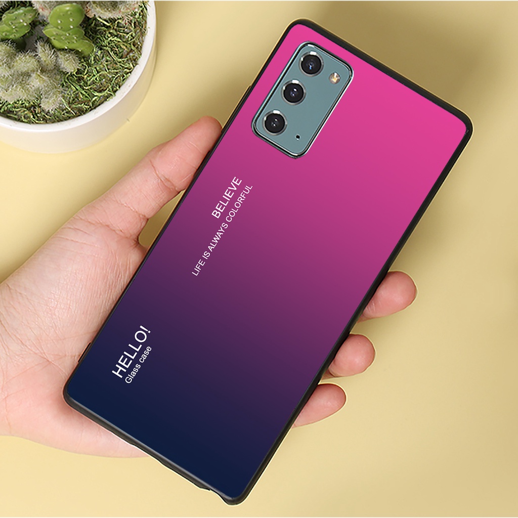 Ốp lưng Samsung Galaxy Note 20 - Gradient edition, chất liệu kính cường lực
