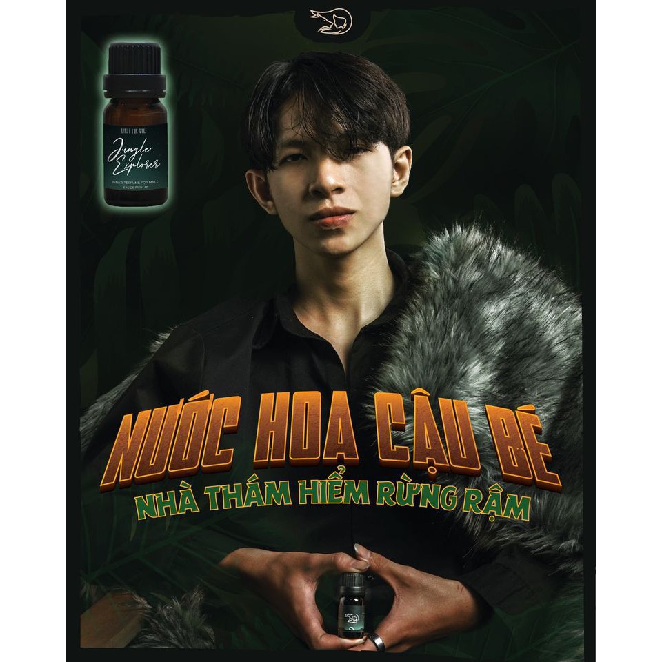 Nước hoa vùng kín nam  ☘️[CHÍNH HÃNG]☘️ Jungle Explorer Eau De Parfum lưu hương lâu chai 10ml - LOLI & THE WOLF | BigBuy360 - bigbuy360.vn