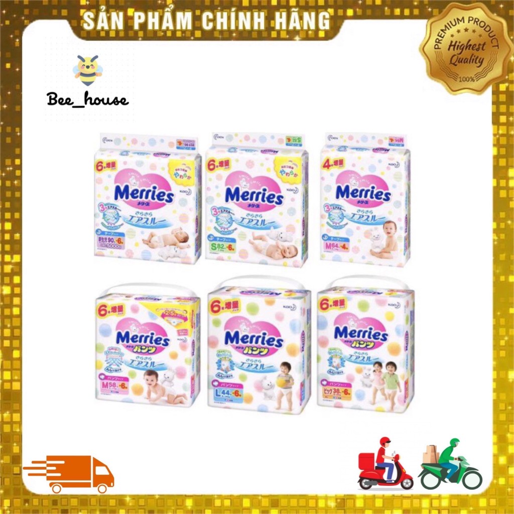 Bỉm quần merries jumbo nội địa Nhật Bản size NB96, S88