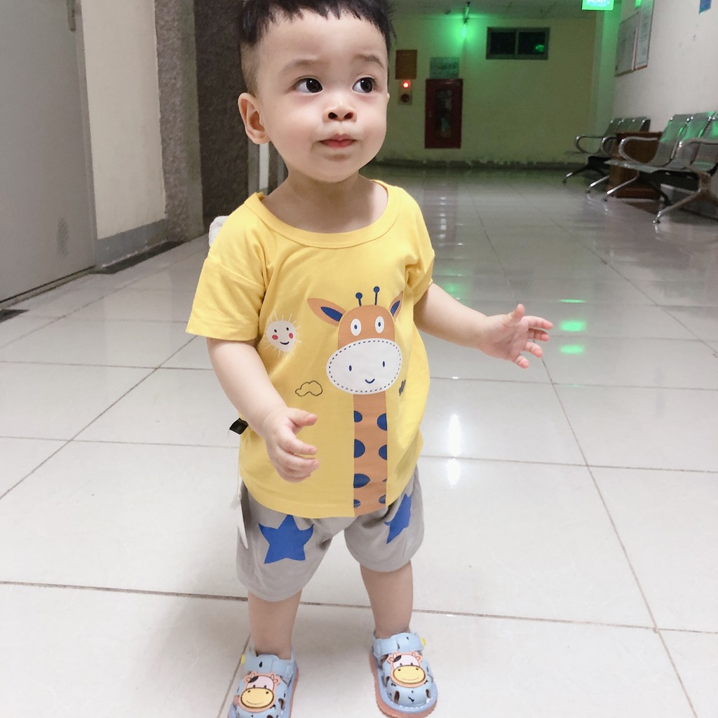 [MÙA HÈ 2021]Đồ bộ cộc tay trẻ em chất liệu thun lạnh K.woo thoáng mát,mềm mịn,co dãn 4 chiều diện hè cho bé từ 7-17 kg