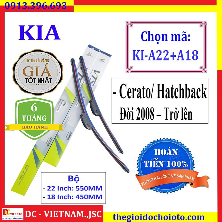 Cần gạt nước mưa ô tô Kia Morning Cerato/ Hatchback Đời 2008 - Trở lên - (Và các xe khác của KIA) -  phukienotovagiadung