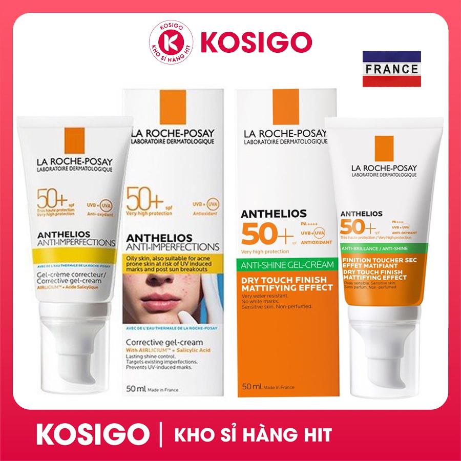 Kem chống nắng Pháp La Roche-Posay Anthelios SPF50+ PA++++ 50ml Kiềm dầu giảm sưng mụn