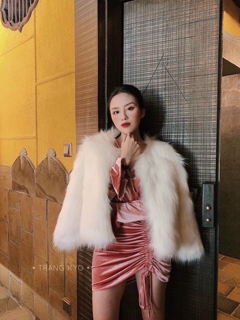 [Mã FAMARAL1 giảm 10K đơn 50K] Áo khoác lông hàng đẹp Quảng Châu