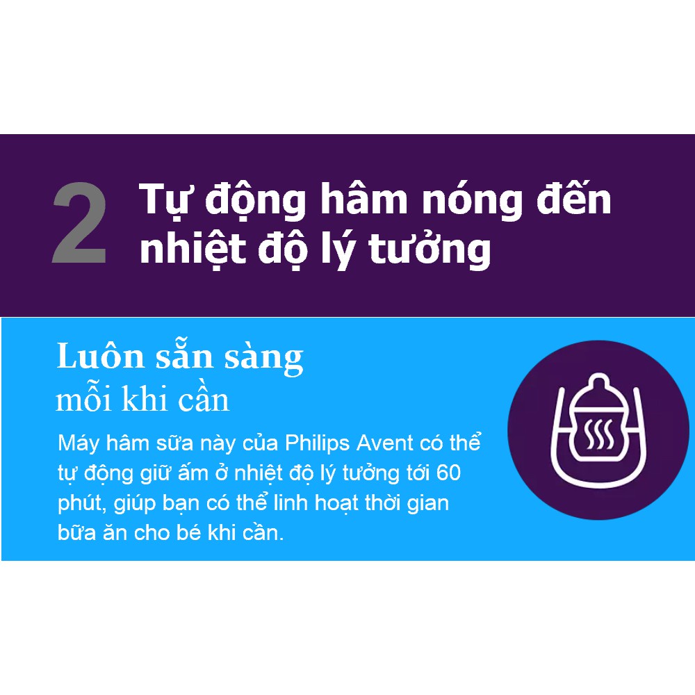 Máy Hâm Sữa Và Thức Ăn Siêu Tốc Sunshine Philips Avent SCF358_00