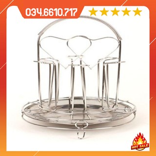Khay úp cốc có khay hứng nước inox