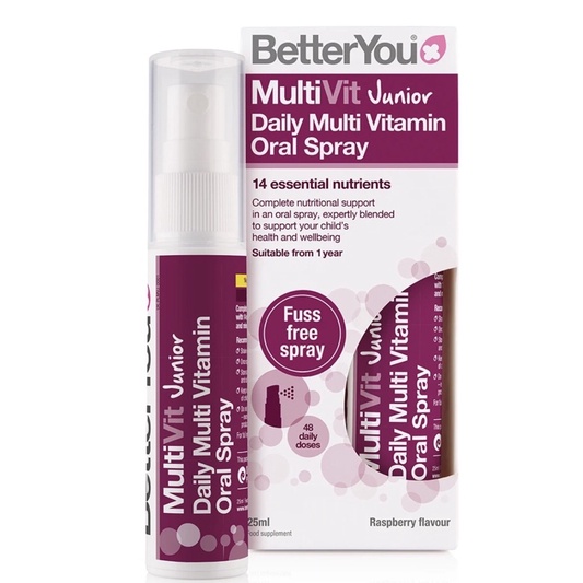 UK-Lọ xịt bổ sung 14 Vitamin thiết yếu cho trẻ từ 1 tuổi hãng Better You 25ml