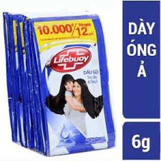 DÂY 10 GÓI DẦU GỘI LIFEBUOY TÓC DÀY ÓNG Ả - MỀM MƯỢT