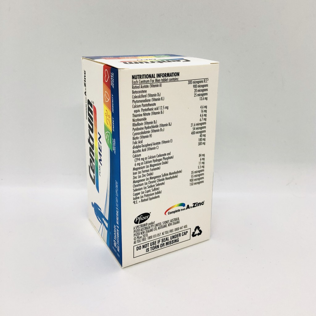 Viên uống Vitamin tổng hợp Centrum 90 viên chính hãng Úc dành cho nam & nữ | Thế Giới Skin Care