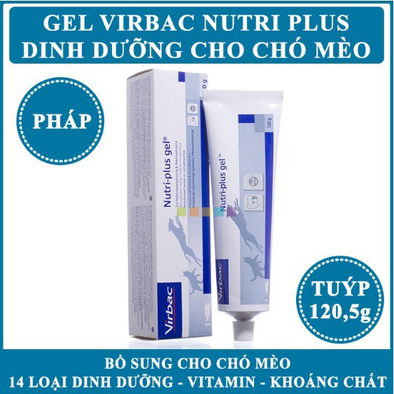 NUTRI PLUS GEL - Gel dinh dưỡng cho chó mèo biếng ăn, gầy gò.