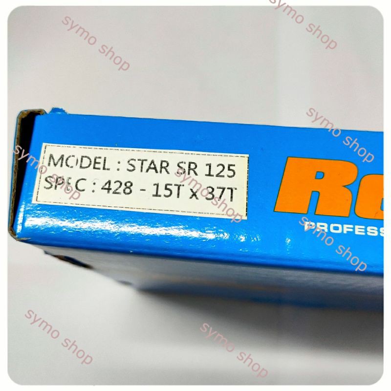 [15 37] NSD nhông sên dĩa RECTO Star Sr 125 size zin chính hãng