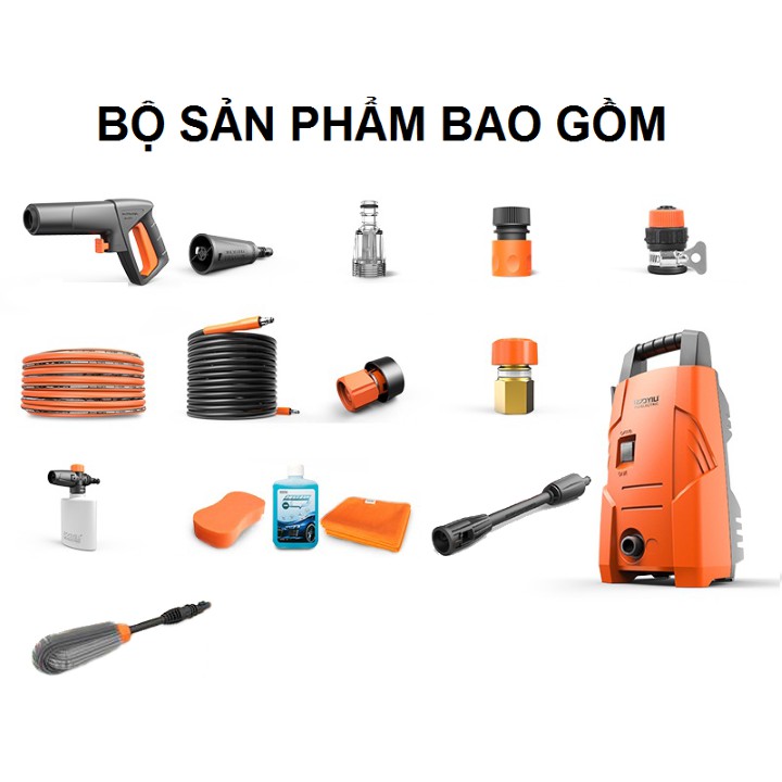 MÁY BƠM PHUN RỬA XE ÁP LỰC CAO XE Ô TÔ XE MÁY YILI - YLQ3721C-90A