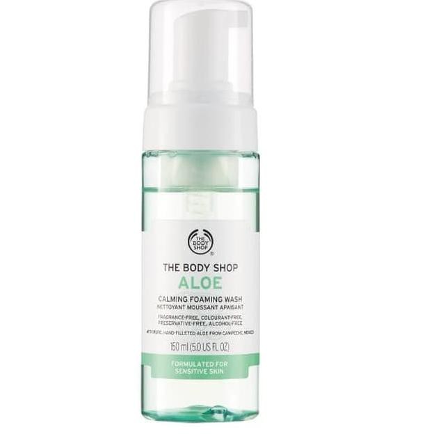 (hàng Mới Về) Sữa Rửa Mặt Tạo Bọt Chiết Xuất Lô Hội 150ml The Body Shop