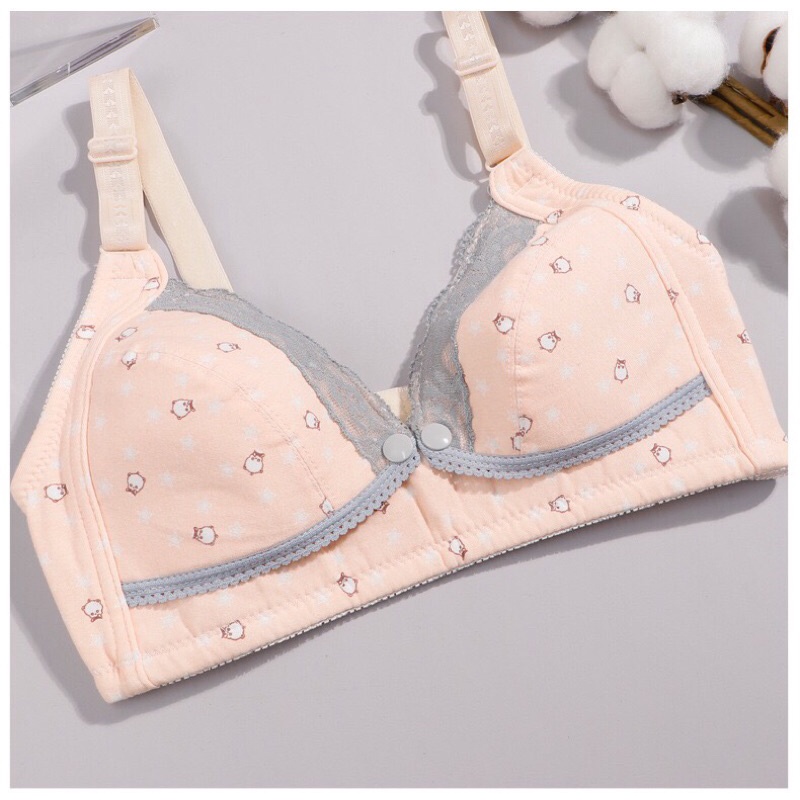 Áo Lót Bầu❤️Áo Ngực Cho Bé Bú- Mẫu Cotton Không Mút
