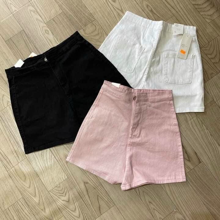 Quần Short Kaki Nữ Trơn,Siêu Co Giãn,Lưng Cao - Thời Trang KingJean